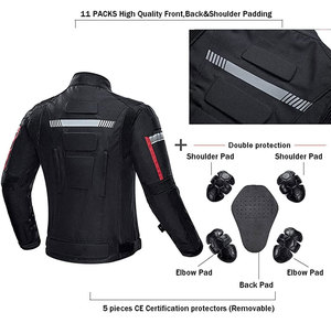 New Men's Leather Motorbike <b>Jacket</b> <b>with</b> Stand Collar and Front Logo Cordura Mesh Breathable <b>Fleece</b> <b>Lining</b> - Product Image 4