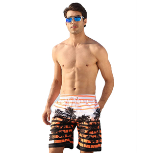 Shorts tricotés décontractés pour hommes, taille mi-haute avec cordon de serrage, patchwork uni effet usé, légers, respirants et séchage rapide, pour l'été - Product Image 2