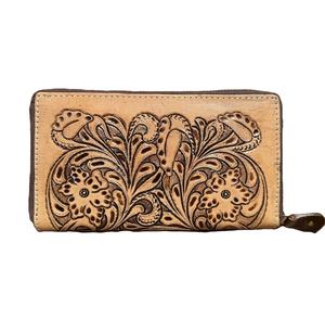 Cartera de Mano Bohemia de Otoño Invierno, Hecha a Mano, de Cuero Vacuno Genuino, con Diseño Puro, para Uso Diario, Estilo Occidental, Calidad de Exportación - Product Image 1