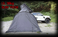 Tente de toit ultra légère 36 kg, fine (10 cm), en aluminium léger, tente tout-terrain, tente pour remorque, tente pop-up, tente de toit pour voiture.