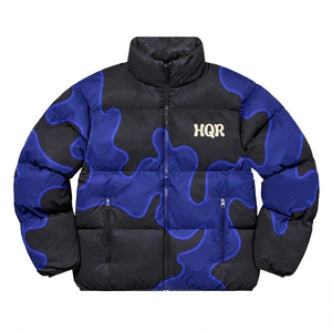 Blouson matelassé unisexe HQR, à capuche, fermeture éclair, respirant, coupe-vent, hiver, style urbain, rembourrage en polyester standard - Product Image 5