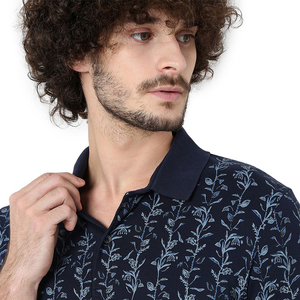 T-shirt de sport décontracté à manches courtes pour homme, respirant, en tissu tissé, avec logo personnalisé, en coton, coupe classique, pour le fitness - Product Image 5