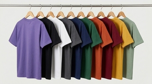 T-shirt en coton uni personnalisé pour femmes, coupe ample, décontracté, été - Product Image 5