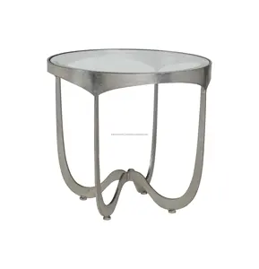 Round Marble Metal Coffee <b>Table</b> Designer Interior Furniture Modern Glass Metal Coffee <b>Table</b> Contemporary Furniture Zahid Exports - Product Image 2