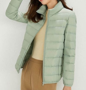 Wholesale Custom <b>Women</b>’s <b>Padded</b> Puffer Jacket, Slim Fit Quilted <b>Winter</b> <b>Coat</b> with Stand Collar, Lightweight Warm Jacket OEM - Product Image 2