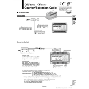 SMC Pneumatics Multi-Counter CEU5 Contadores de alta calidad Producto - Product Image 2
