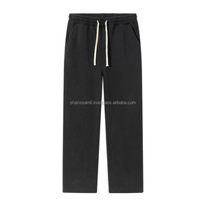 2024 haute qualité Stock lourd poids coton pantalons de survêtement personnalisé automne hiver Joggers pantalon de survêtement plaine survêtement polaire pantalons de survêtement - Product Image 2