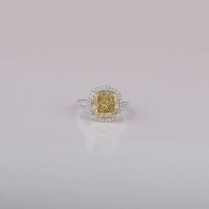 เครื่องประดับทำเองแหวนหมั้นเพชรสำหรับผู้หญิงแหวนทอง18K สำหรับห้องปฏิบัติการ - Product Image 1