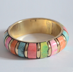 Bracelet en émail coloré de style antique de sculpture polie moderne bijoux de mode du nouvel an pour la fête et les vêtements ethniques Bracelet populaire - Product Image 4