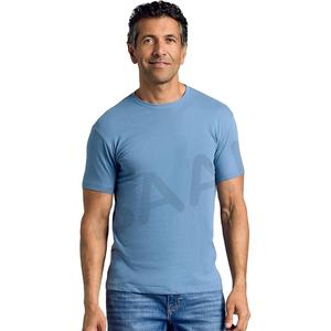 Camisetas de Manga Corta para Hombre, Cuello Redondo, Mezcla de Algodón, Lisas, Novedosas - Product Image 1