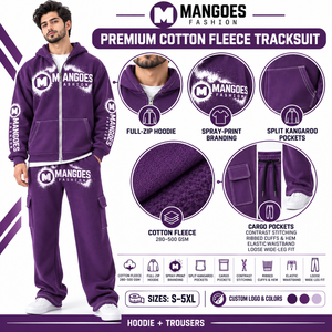 Conjunto de 2 piezas personalizado al por mayor: Sudadera con capucha con cremallera y pantalones cargo relajados, moda urbana de invierno, ropa deportiva, ropa de calle, ropa de marca privada. - Product Image 6