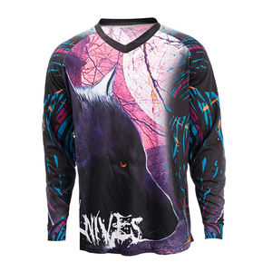 Maillot de VTT de haute qualité, impression par sublimation, maillot de cyclisme personnalisé pour équipe, OEM ODM, vente en gros de maillots de VTT - Product Image 1