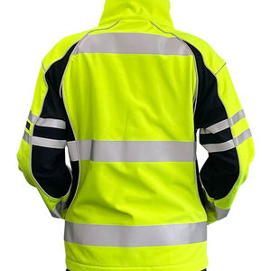 Custom Warm Windproof Engineering <b>High</b> <b>Visibility</b> Reflective Safety <b>Jackets</b> <b>Softshell</b> with Pocket UV Printed Unisex - Product Image 6