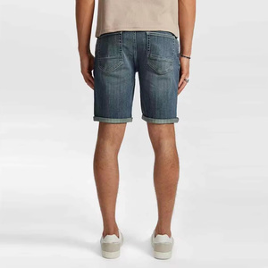 Men's Solid Color Ripped Canvas Bermuda <b>Shorts</b> Mid Waist Drawstring Closure Casual Eco-Friendly Windproof Quick Dry - Product Image 2
