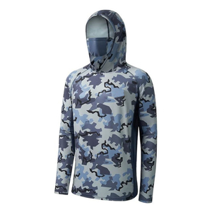 Sudadera de Pesca con Protección UV y Camuflaje, con Máscara Facial, Camisa de Manga Larga de Alto Rendimiento para Hombres, Deportes al Aire Libre - Product Image 2