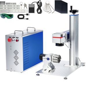 Macchina per Marcatura Laser a Fibra 70W con Testa di Marcatura Galvo Compatibile con LightBurn, Incisore a Colori MOPA, Area di Lavoro 6.9'' X 6.9'' Rotante - Product Image 1