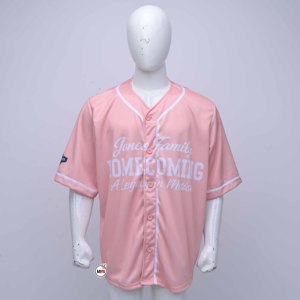 Premium Quality <b>Baseball</b> Jerseys with Pink Unisex Short Sleeve Screen Printed Polyester Breathable Adult Regular Softball Jersey - Product Image 1