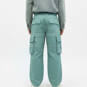 กางเกงคาร์โก้แฟชั่นผู้ชายสไตล์สตรีทแวร์ ลุคเท่ห์ ผ้าใส่สบาย เหมาะสำหรับชุดลำลองและใส่ในชีวิตประจำวัน - Product Image 3