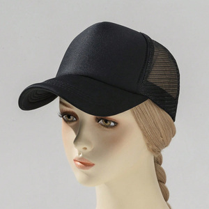 Gorra trucker moderna para hombre, con malla trasera, cierre a presión, logotipo personalizado bordado, suministro al por mayor - Product Image 3