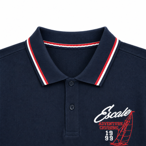 Polo en piqué uni personnalisé pour homme, mélange de coton, bordure contrastante, poche brodée, manches courtes, décontracté, pour service OEM/ODM - Product Image 5