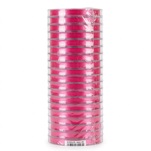 Cinta de satén rosa de una sola cara de 6 mm, paquete de 20 rollos x 8 m, ideal para detalles de baby shower, lazos para cuartos de bebé, manualidades con muñecas, decoración de fiestas, etiquetas y proyectos DIY. - Product Image 1