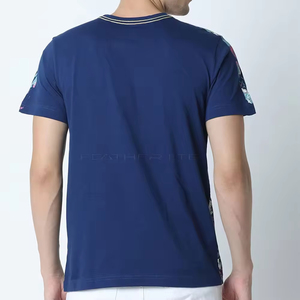T-shirts personnalisés en polyester/coton éponge pour hommes |   T-shirts de sport à manches courtes OEM |   Séchage rapide et respirant pour la course à pied - Product Image 3