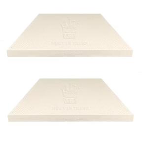 Cubrecolchón de Látex Natural Hipoalergénico y Refrescante, Tamaño Queen, Blanco, 5 cm de Grosor, con Funda de Tela, Estilo Tradicional de Hotel Vietnamita - Product Image 4