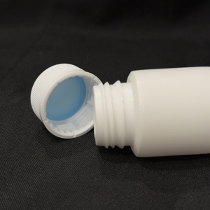 Juego de Botellas de Plástico HDPE APS Ligeras y Duraderas de Color Blanco con Tapa de Rosca de 23-50 ml para Contener Líquidos, Medicamentos, Productos Químicos, Cilíndricas - Product Image 3