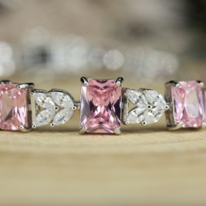 Retro Style Trendy Women's 925 <b>Silver</b> Rhodium Plated Geometric Texture Flex Stretch <b>Bangle</b> with Snake Chain-Gift - Product Image 3