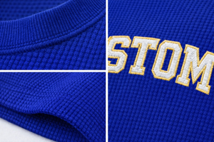 Camiseta de punto gofrado con logotipo personalizado para hombre, estilo oversize con hombros caídos, streetwear, camiseta básica de algodón de alta calidad - Product Image 6