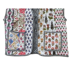 Indien fait à la main été léger coton matelassé sans manches veste bohème Vintage Style respirant lin confortable Rivet - Product Image 5