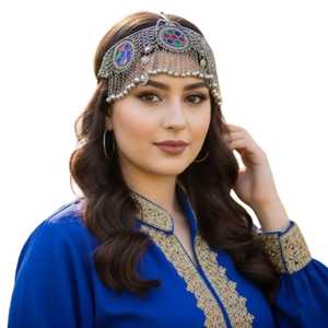 Joyería Vintage Afgana Kuchi de Último Diseño para Adultos, 100% de Alta Calidad, Juego de Joyería para el Cabello Matha Patti para Mujeres Afganas - Product Image 1