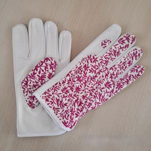 High Quality Double Layer Cowhide Leather Safety <b>Gloves</b> for Outdoor Gardening Work Hand Protective Custom Logo Breathable <b>Gloves</b> - Product Image 4