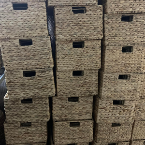 Caja de Almacenamiento de Fibra Natural de Jacinto de Agua para Armario, Cesta Organizadora para Ropa y Soluciones de Almacenamiento en el Hogar - Product Image 6