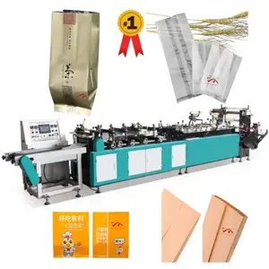 High Speed Shopping Bag Three Side Mid-bottom Sealing Stand Up Plastic Pouch Bag Making Machine