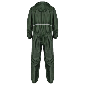 Combinaison de pluie imperméable pour homme, en polyester vert, entièrement ajustable, avec capuche, manches longues, pour toutes les saisons, vêtements d'extérieur - Product Image 5