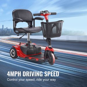 Scooter de Movilidad Plegable de 3 Ruedas de Alta Resistencia para Adultos y Personas Mayores, Scooter Eléctrico para Discapacitados con Alcance de 12 Millas - Product Image 5