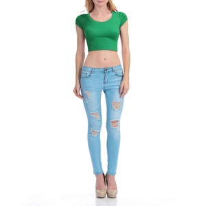 Crop top tendance pour jeunes filles et femmes, été, design personnalisé avec logo de marque, nouveaux t-shirts pour femmes - Product Image 4