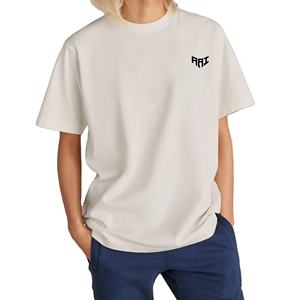 Camiseta de Algodón con Logotipo Personalizado al por Mayor, Unisex, Estilo Urbano Minimalista, Cuello Redondo, Marca Privada, Proveedor OEM ODM - Product Image 1