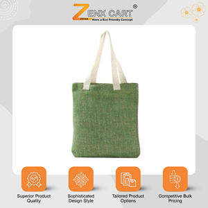 ถุงปอกระเจาคุณภาพเยี่ยมขนาดใหญ่พิเศษ สำหรับใส่ของขวัญและช้อปปิ้ง พร้อมบริการสกรีนโลโก้และเลือกสีได้ ผลิตในอินเดีย - Product Image 2