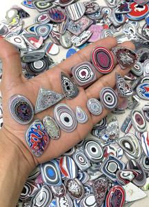 Cabochons en Fordite en gros – Agate de Detroit polie, pierre précieuse en vrac, Agate Moto City pour la fabrication de bijoux - Product Image 2