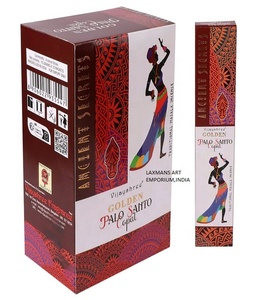 Bâtons d'encens populaires Golden Vijayshree, lavande + copal masala, roulés à la main, paquet de 15 g, vente en gros depuis l'Inde, encens au copal - Product Image 2