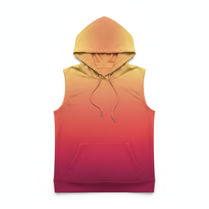 Soft Texture Women Sleeveless <b>Hoodies</b> Casual Look <b>Lightweight</b> Sportswear Trendy Everyday Streetwear Relax Fit Fashion Fleece Top - Product Image 2