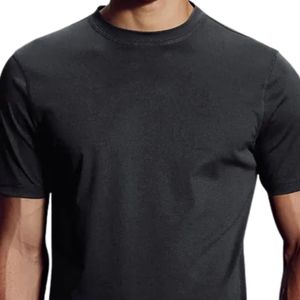 T-shirt basique à col rond pour homme, manches courtes, coupe classique, en jersey de coton décontracté, vente en gros, fabricant de vêtements personnalisés - Product Image 3