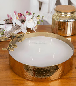 Fleur d'or martelée de luxe de vente chaude sur la bougie d'Urli de tige - Product Image 5