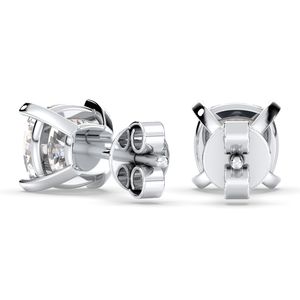 Pendientes de oro macizo de 14 quilates REYES Luxury con moissanita VVS para mujer, joyería de calidad premium con cierre de rosca a un precio competitivo. - Product Image 4