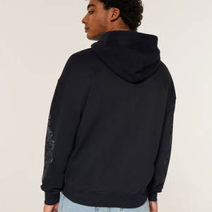 Sweat à capuche pour homme, coupe classique, imprimé, en coton 100%, réversible, anti-transpiration, écologique, de qualité supérieure - Product Image 3