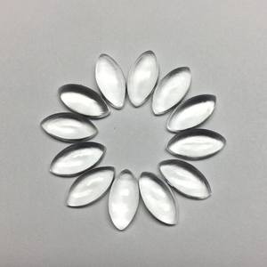 Cabochon en cristal naturel poli à dos plat, forme marquise, pierre précieuse en vrac pour la fabrication de bijoux, vente en gros, approvisionnement en vrac - Product Image 3