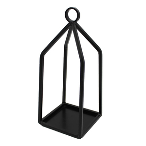 Lanterne à bougie en fer forgé noir pour la décoration de la maison, des mariages et des fêtes, lanternes suspendues et au sol en promotion - Product Image 3