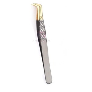 Custom Made High Quality Stainless Steel Eyelash Tweezers Beauty <b>Tool</b> Reusable Applicator JIMED SURGICAL Model JI-2029 <b>Top</b> - Product Image 1